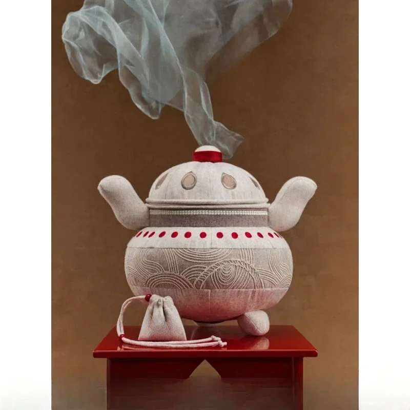 

Throw pillow, light luxury, high-end sense, incense burner art ornament, living room sofa cushion