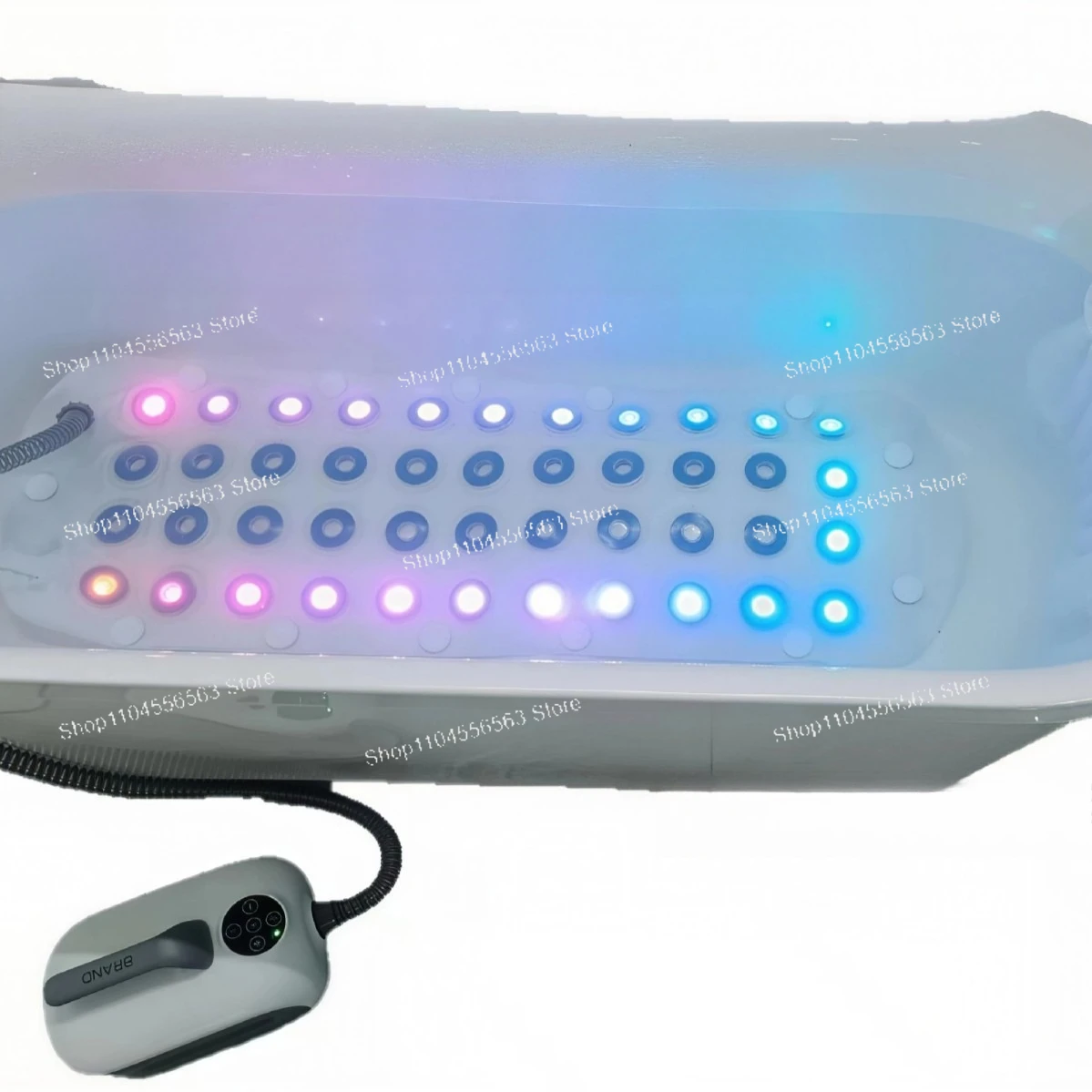 Bathtub Bubble Massage Mat with Spa – Portable Hydrotherapy with 8-Color Light & Anti-Slip, Home Relaxation