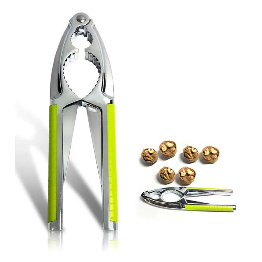

Zinc Alloy Walnut Cracker With Abs Handle Non-Slip Grip For Hard Shell Nuts Peanut Almond Ginkgo Kitchen Gadgets Portable Nut