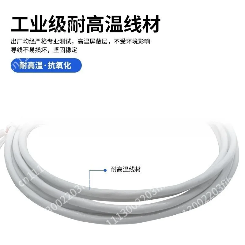 Round hole temperature measurement hot pressing nose plate surface platinum PT100 high precision A grade three wire system 4mm