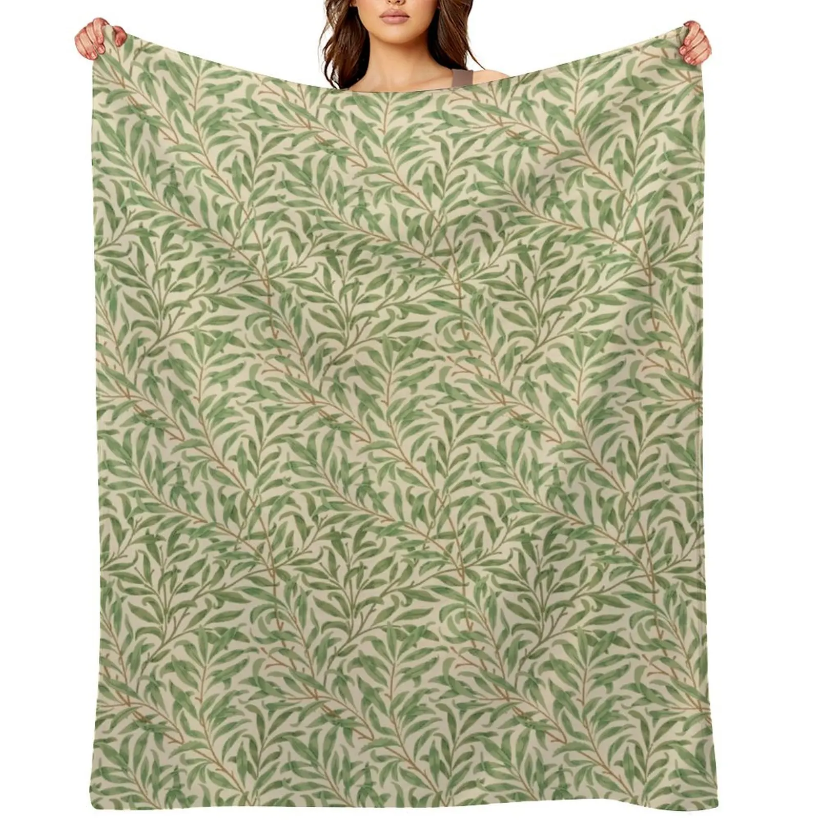 

Willow Boughs Throw Blanket Hairys Flannel Fabric Comforter Blankets