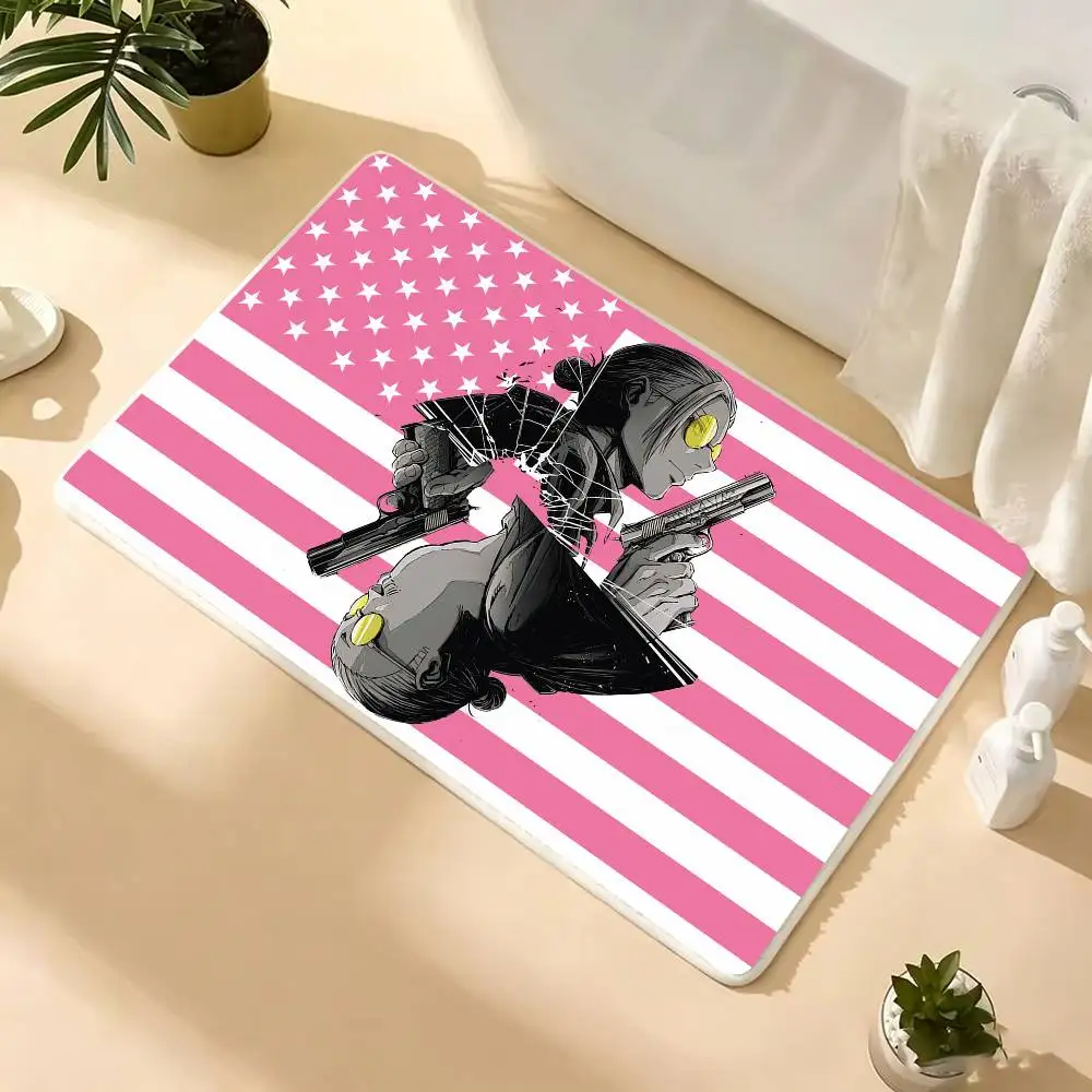 Anime S-Sakamoto Days Floor Mat Bathroom Absorbent Mat Rugs Simple Door Dirt-resistant Mat Home Kitchen Mat