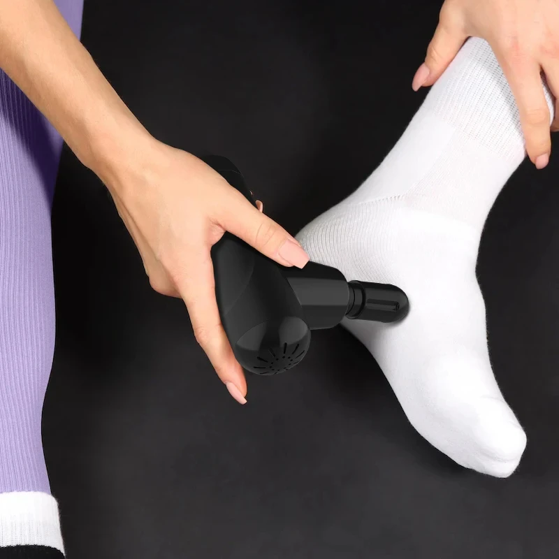 Pistol pijat getaran portabel pistol fasia cocok untuk relaksasi otot dalam punggung leher tubuh kebugaran pelangsing membentuk hea tunggal