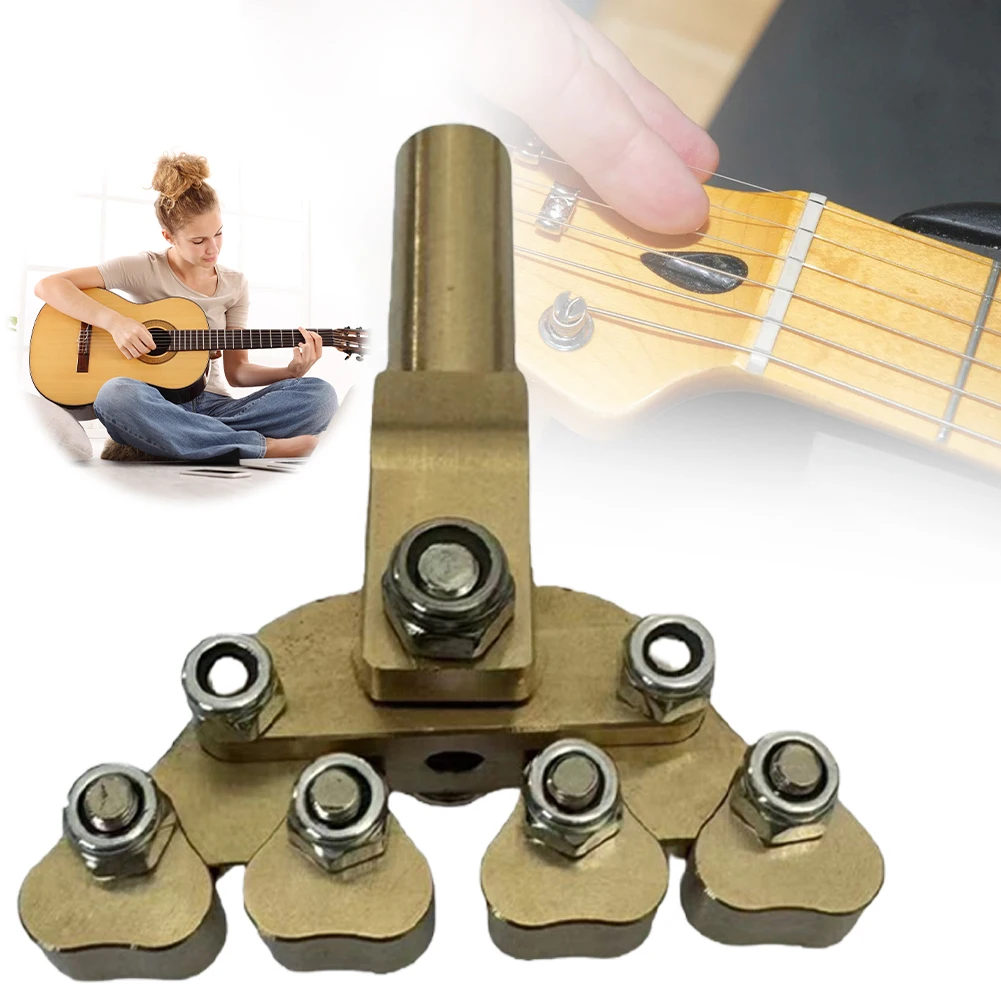 Guitar Fractal Fret Press Repair Tool Fret Board Repair Tool Variable Radian Head for Various Radius Fretboard