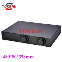 Tokban Audio MC4808 480*80*358mm aluminiowa obudowa przedwzmacniacz podwozia DIy obudowa wzmacniacz HIFI