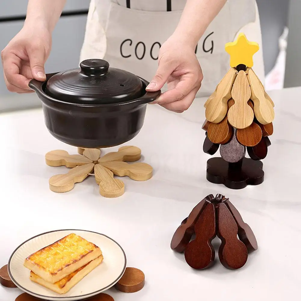 Изоляционный коврик для дерева, обеденный стол из цельного дерева, противоожоговый коврик, коврик для горшка, праздничный подарок, креативное и персонализированное украшение для дома