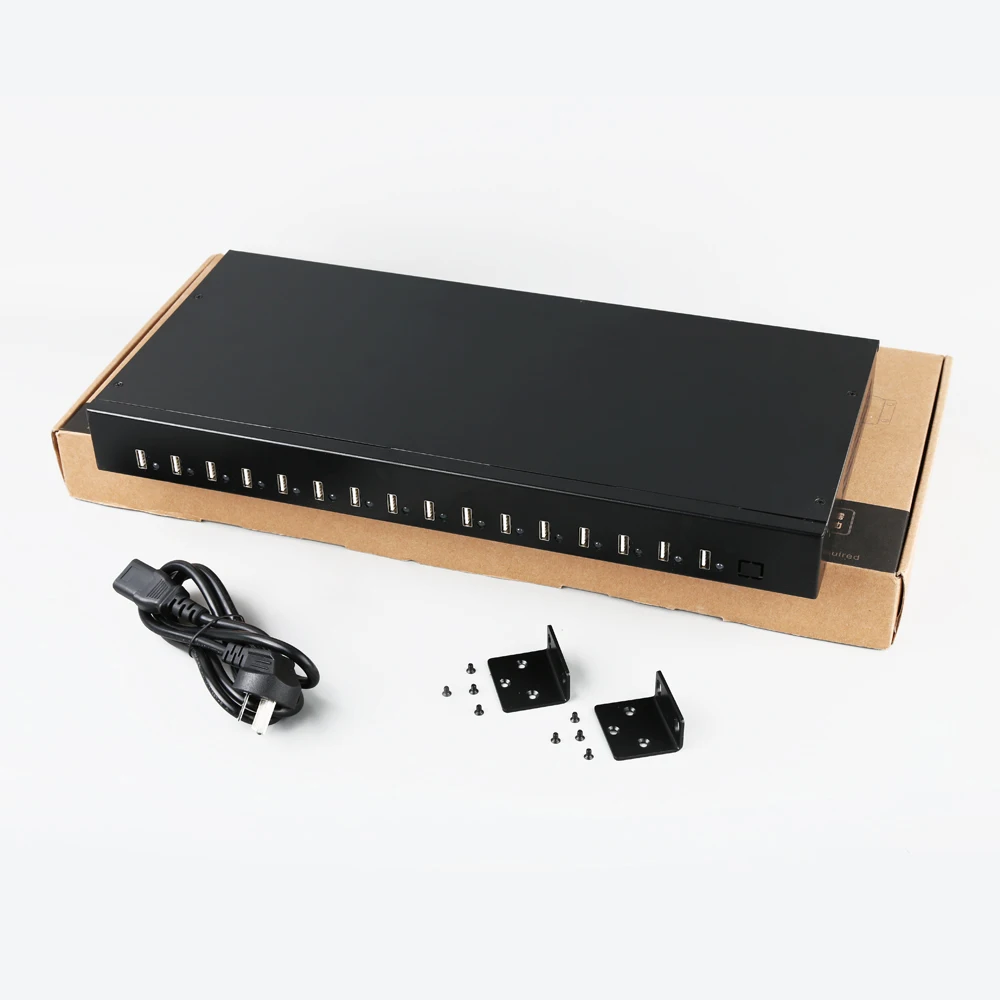 C165 16-Port USB Charging Station 5V 40A 200W Charge up to 16 Tablets Phones or Other Mobile Device