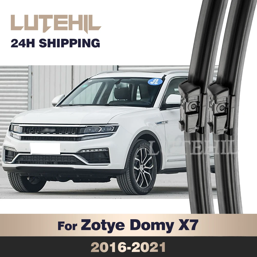

LUTEHIL Wiper For Zotye Domy X7 2016-2021 2017 2018 2019 2020 Front Wiper Blades Windshield Windscreen Window Brush 24"+20"