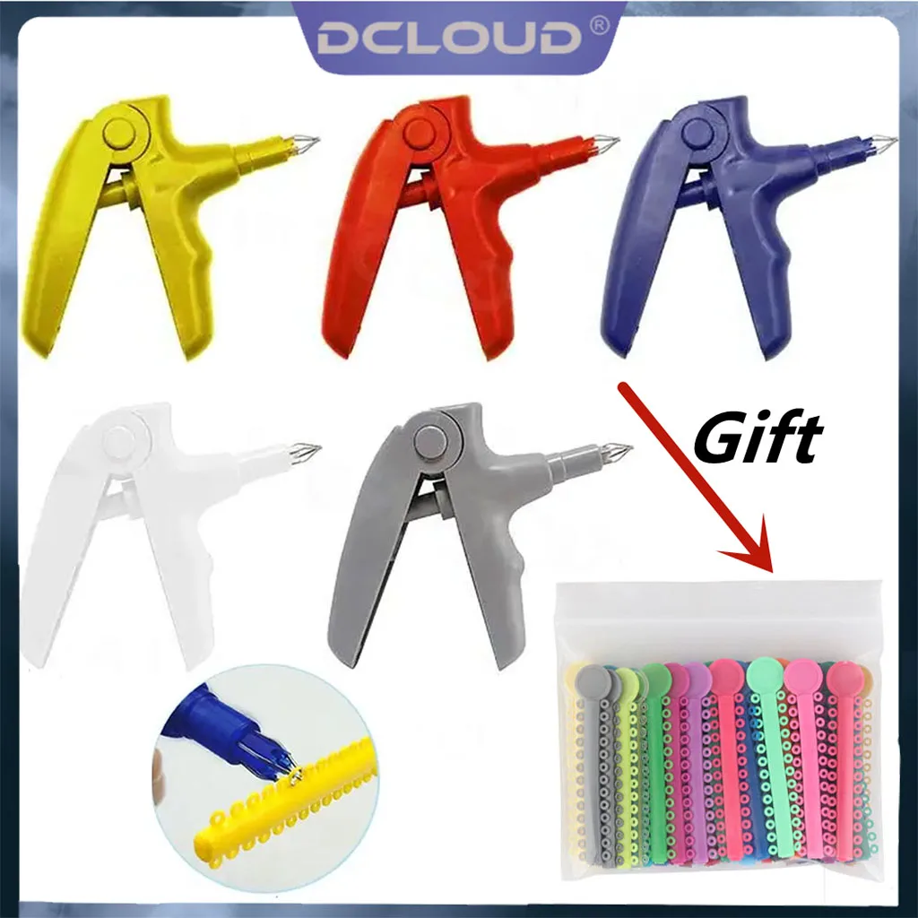 

1Set Dental Orthodontic Ligature Gun Elastic Chain Gun Bandage Gun for Teeth Braces Ligature Ties Multi Dentistry Materials