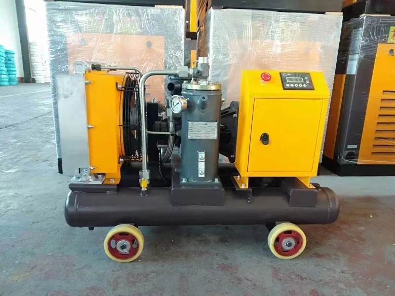 Low Noise 380V 220V PM VFD Screw Air Compressor Industrial Silent High Pressure Large High Power Inflator Pump Industrial