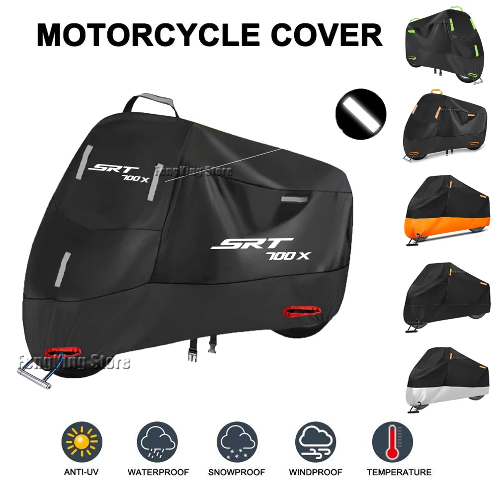 

Motorcycle Cover Waterproof Outdoor UV Protector Cover For QJMOTO SRT700SX SRT-700X SRT 800 800X 800SX SVT 650 X SRT700