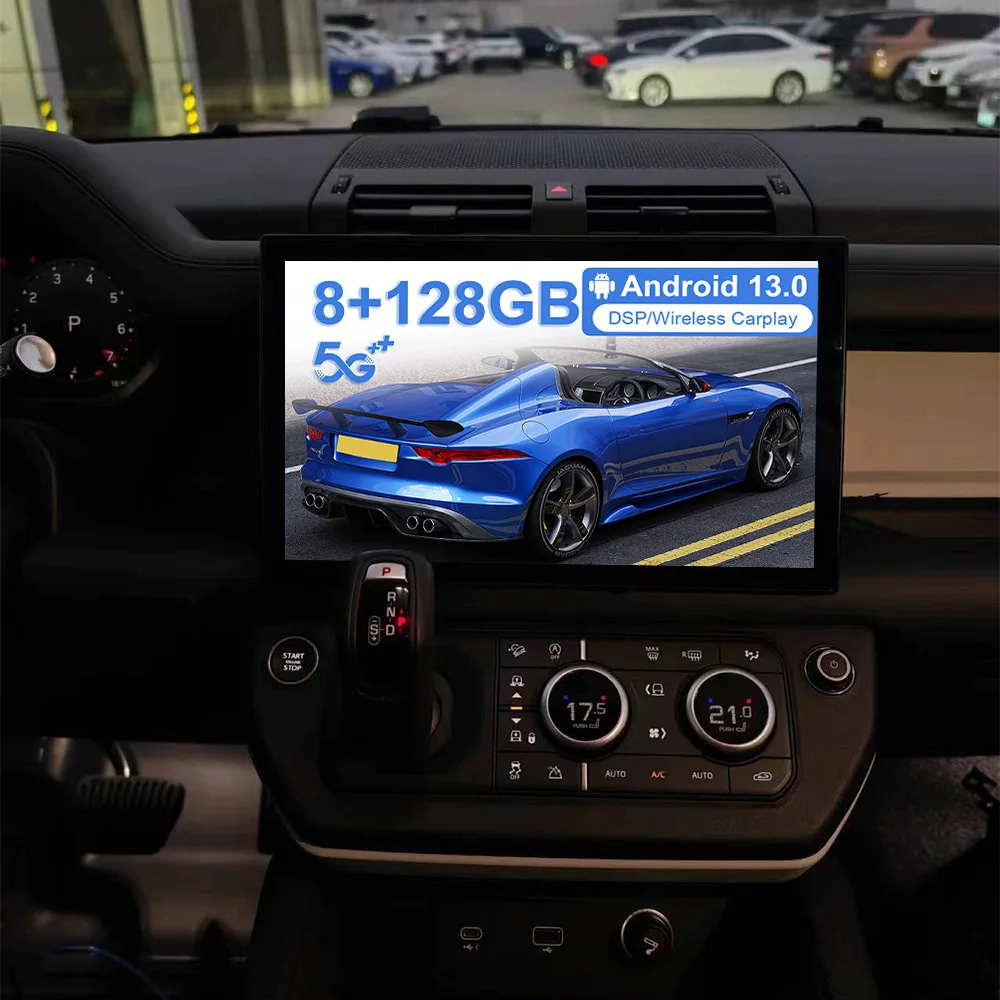 

13.3'' Android13 For Land Rover Defender 2020 - 2024 Tesla Style Car GPS Navigation Auto Stereo Refit Multimedia Player Carplay