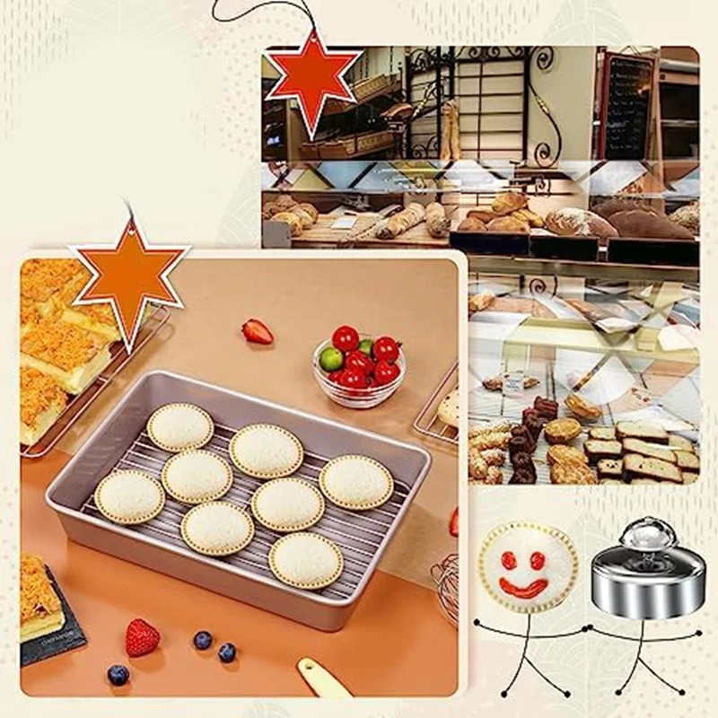 2 قطعة 304 الفولاذ المقاوم للصدأ الفول السوداني ساندويتش القاطع وسدادة لديي الاطفال الغداء السندويشات