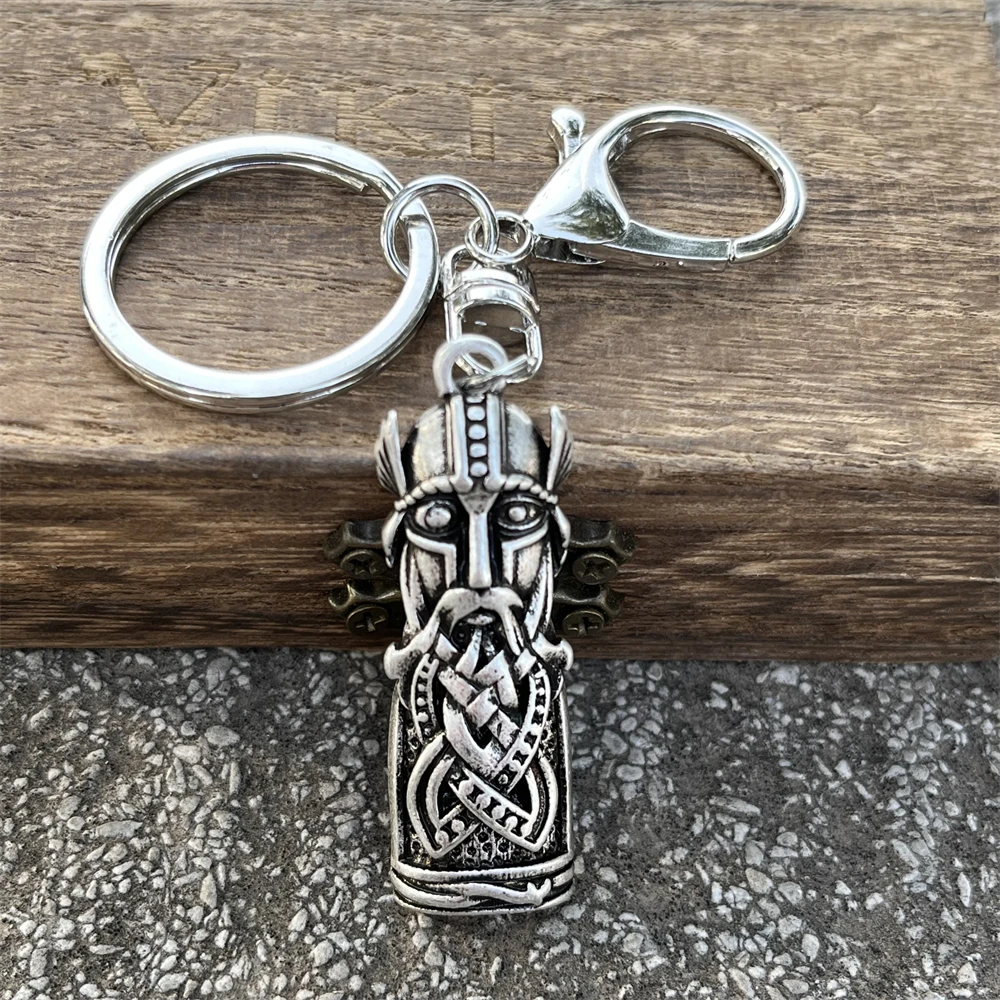 Norse Mythology Viking Odin Key Chain Accessories Medieval Amulet Keychain Gadgets For Men