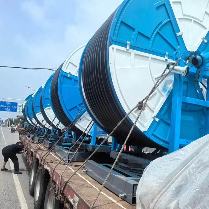 Automatic Irrigation System Farm Hose Reel Irrigation Agriculture Mobile Rain Sprinkler Water Saving Machine Durable