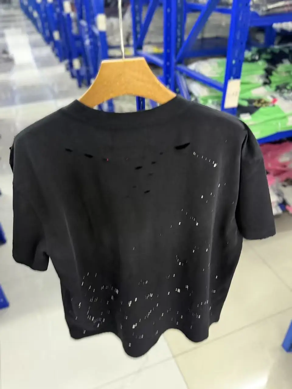 Summer SATOSHI Tshirts High Quality Washed Damaged Ink Splattered Short Sleeved Graphic T Shirts