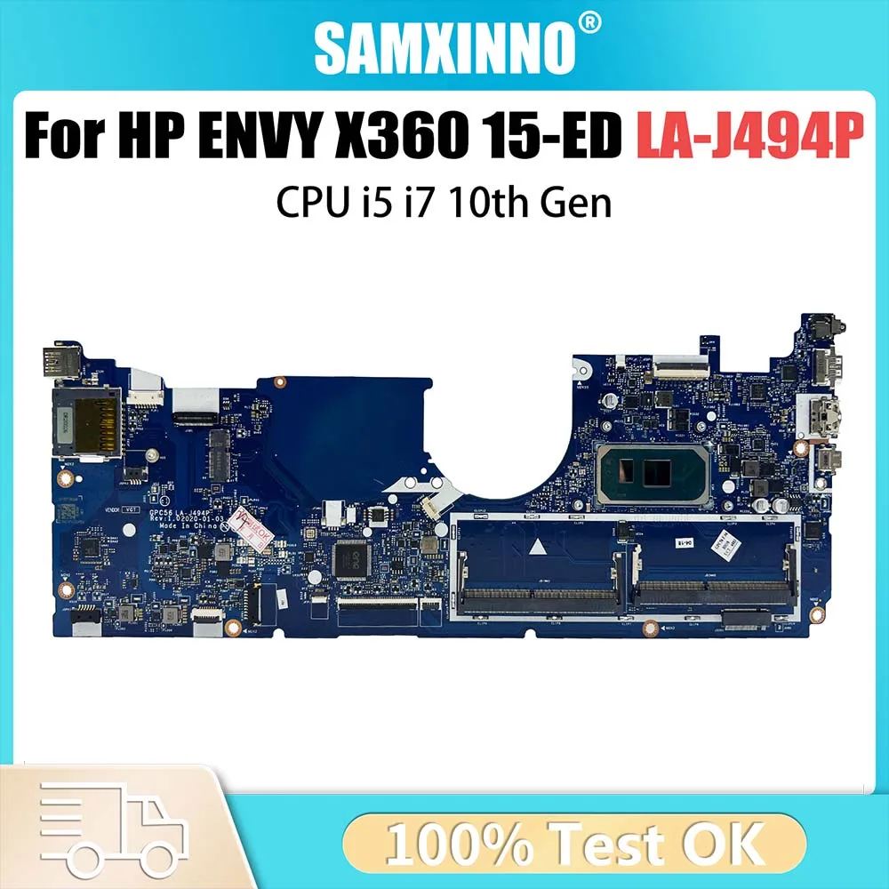 Placa base LA-J494P para HP envidia x360 Convertible 15-ED L93868-601 L93870-601 placa base CPU i5-1035G1 I7-1065G7 Gen