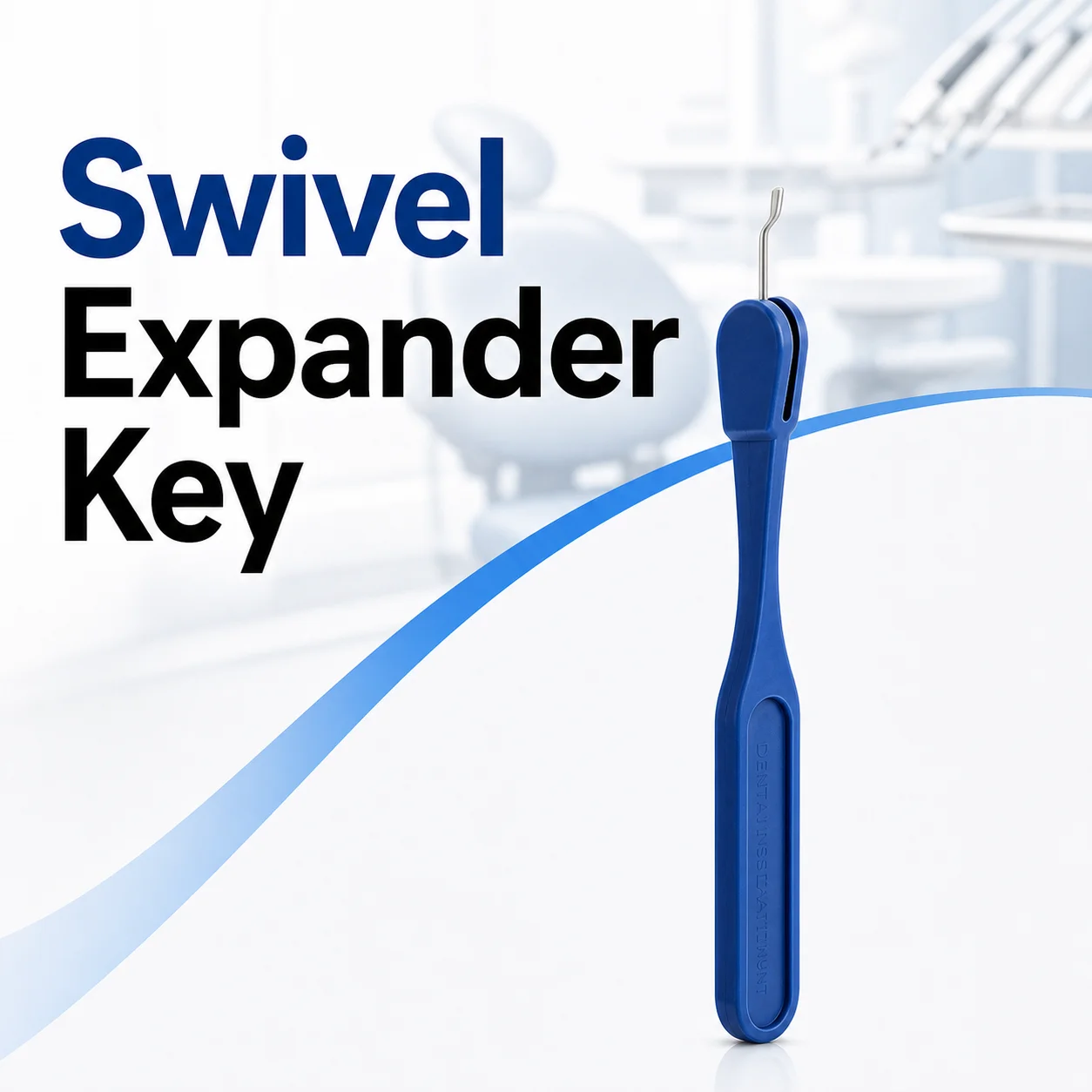Disposable Orthodontic Swivel Expander Key Anti-Swallow Long Handle Adjust Tool for Kids Palatal Expansion Screw