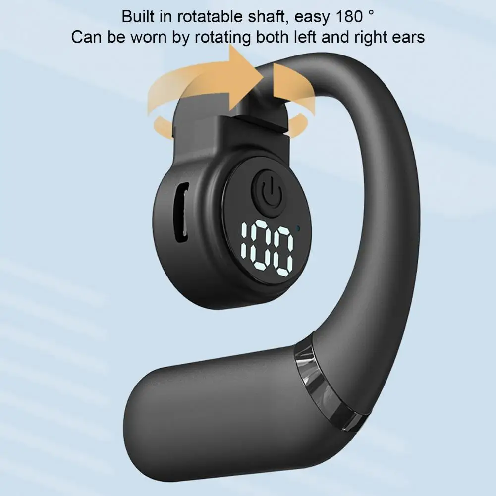 Universal Fit Headset Ultralight Bone Conduction Headphones with Noise Reduction Waterproof Design Wireless for Business