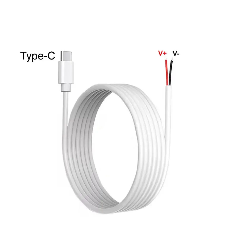 DIY USB C to 2 Pin Bare Wire Power Cable