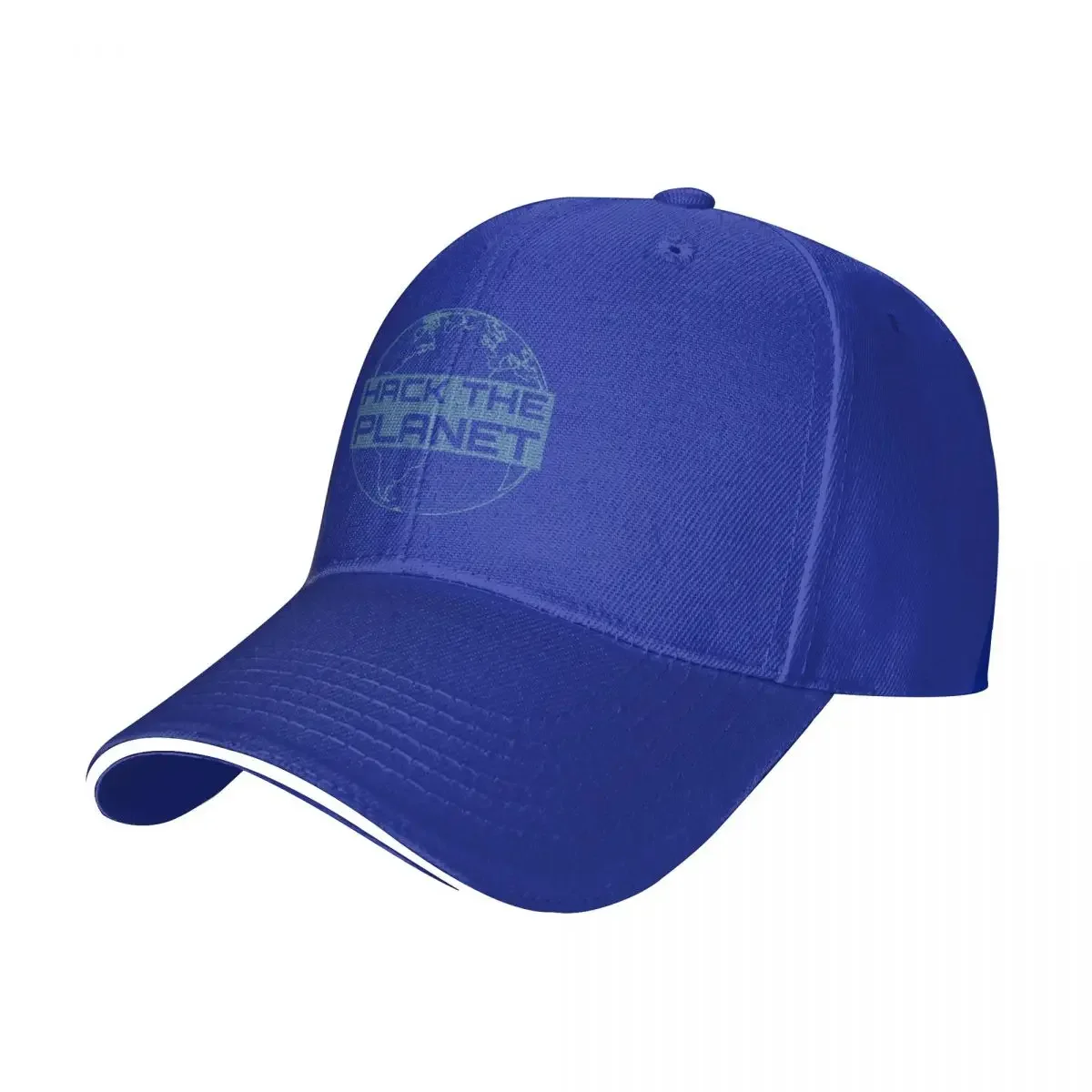 Hack the Planet - Blue Globe Design for Computer Hackers Baseball Cap Trucker Hat Visor Hood Golf Hat Mens Hat Women'S