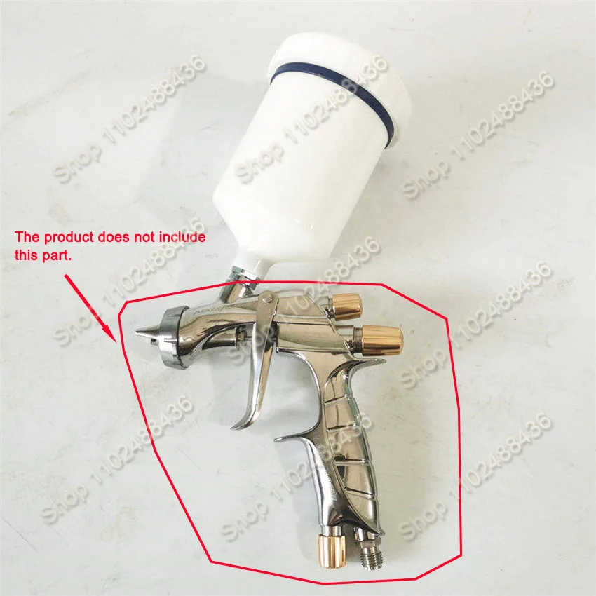 600ML Spray Gun Pot Plastic Pot for Japan ANEST IWATA On Pot White Paint Spray Gun Accessories Consumable Paint Tools