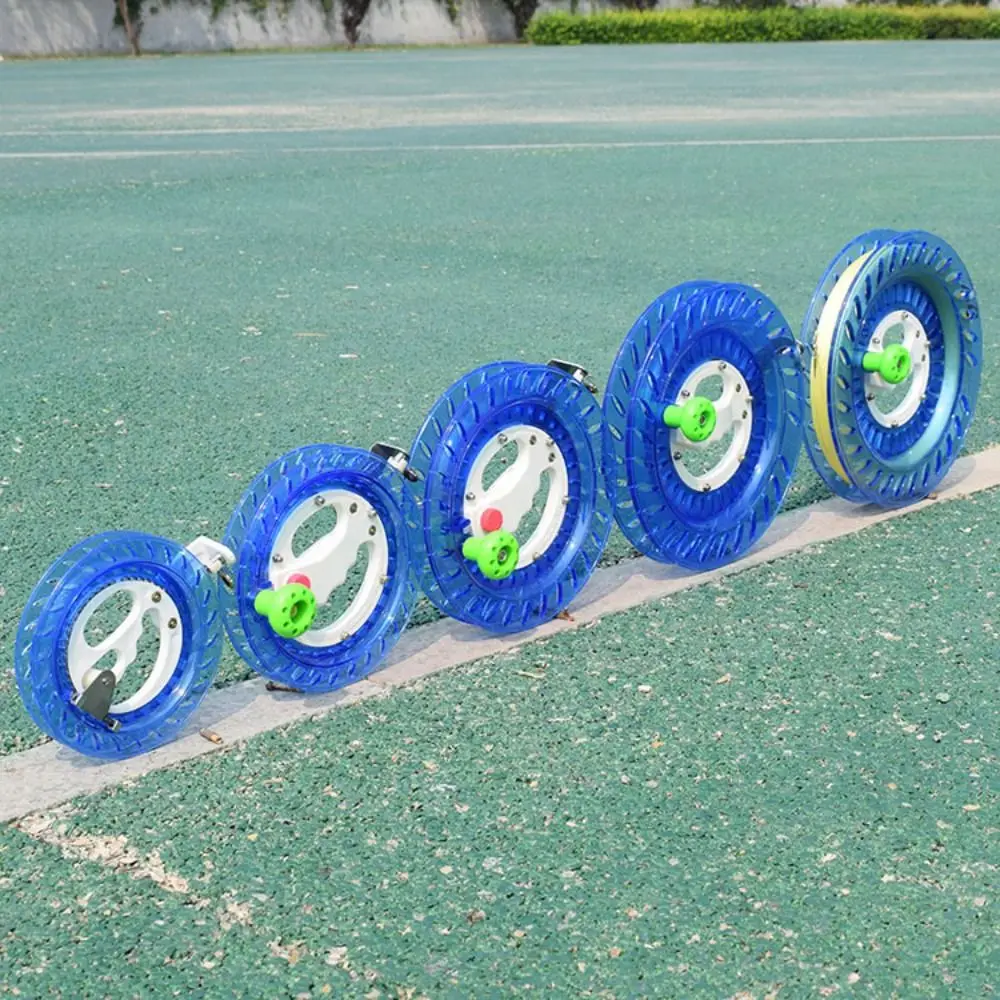 Avvolgitore per mulinello per aquiloni rotondo con impugnatura a mano con filo per aquiloni 300m-1000m Linea per aquiloni Rotolo per aquiloni ABS Accessori durevoli per aquiloni