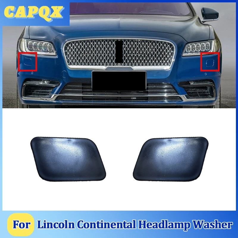 For Lincoln Continental   Front Bumper Headlight Washer Spray Nozzle Cover Headlamp Washer Jet