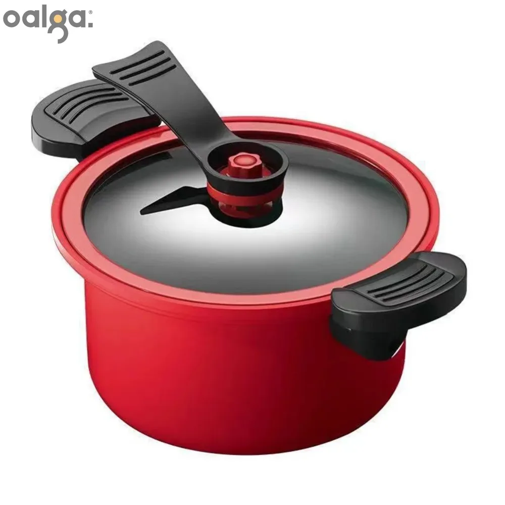 

3L Pressure Cooker Soup Meat Pot Rice Cooker Gas Stove Micro Pressure Ollas Stew Pot Non-Stick Cooking Pots Kitchenware Cooker