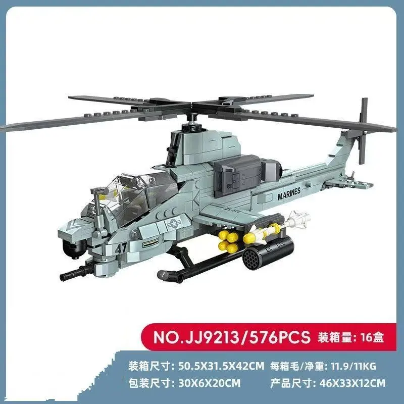 

Viper Military Helicopter Puzzle Building Block - Desktop Decoration & Children's Toy Gift for Fun And Educational Entertainment