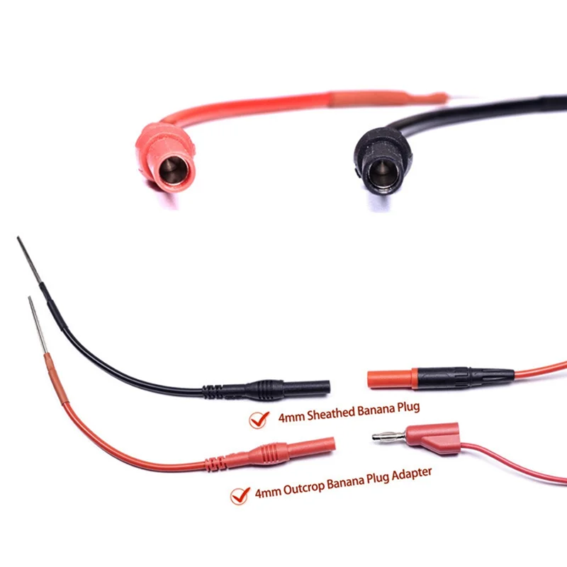 ABRS-4Mm Kabel Adaptor Betina Probe Belakang Sendok Kit Probe Pos Otomotif Kabel Terminal Steker Pin