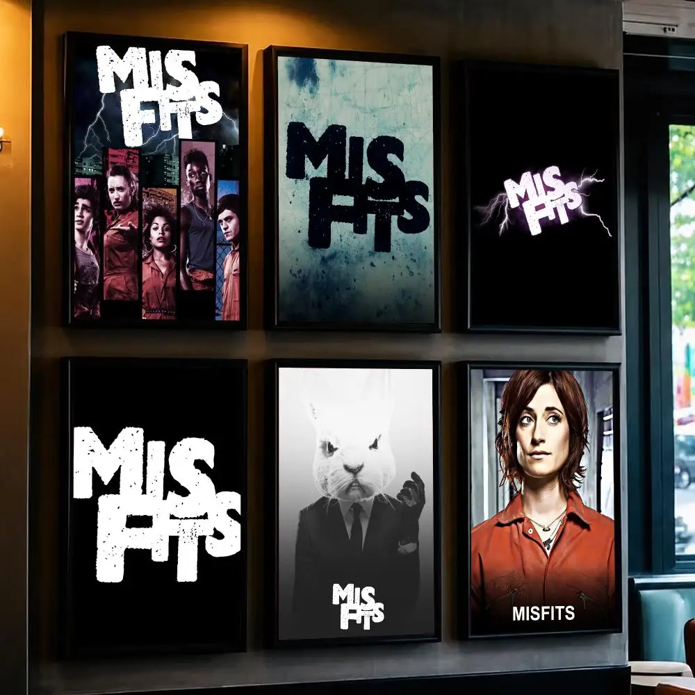 tv series M-Misfits-S Poster Decorative Wall Art Sticker for Cafe Office Bedroom and Living Room