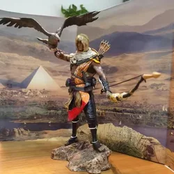 Personaggio Assassin'S Creed Aya & Bayek Statua in PVC di alta qualità Action Figure Modello da collezione Giocattoli Decorazione della stanza Regali per le vacanze