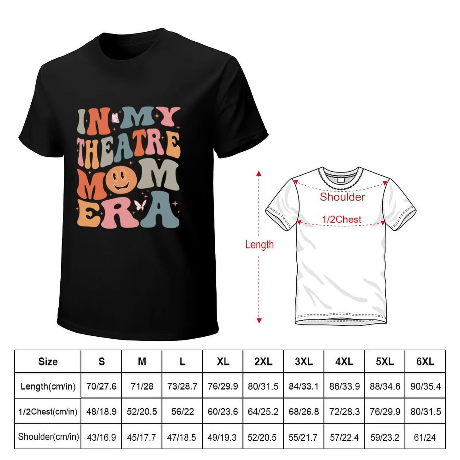 In My Theatre Mom Era Groovy Retro Mother Mama Women T-Shirt Casual Street Style Short Sleeve Tee