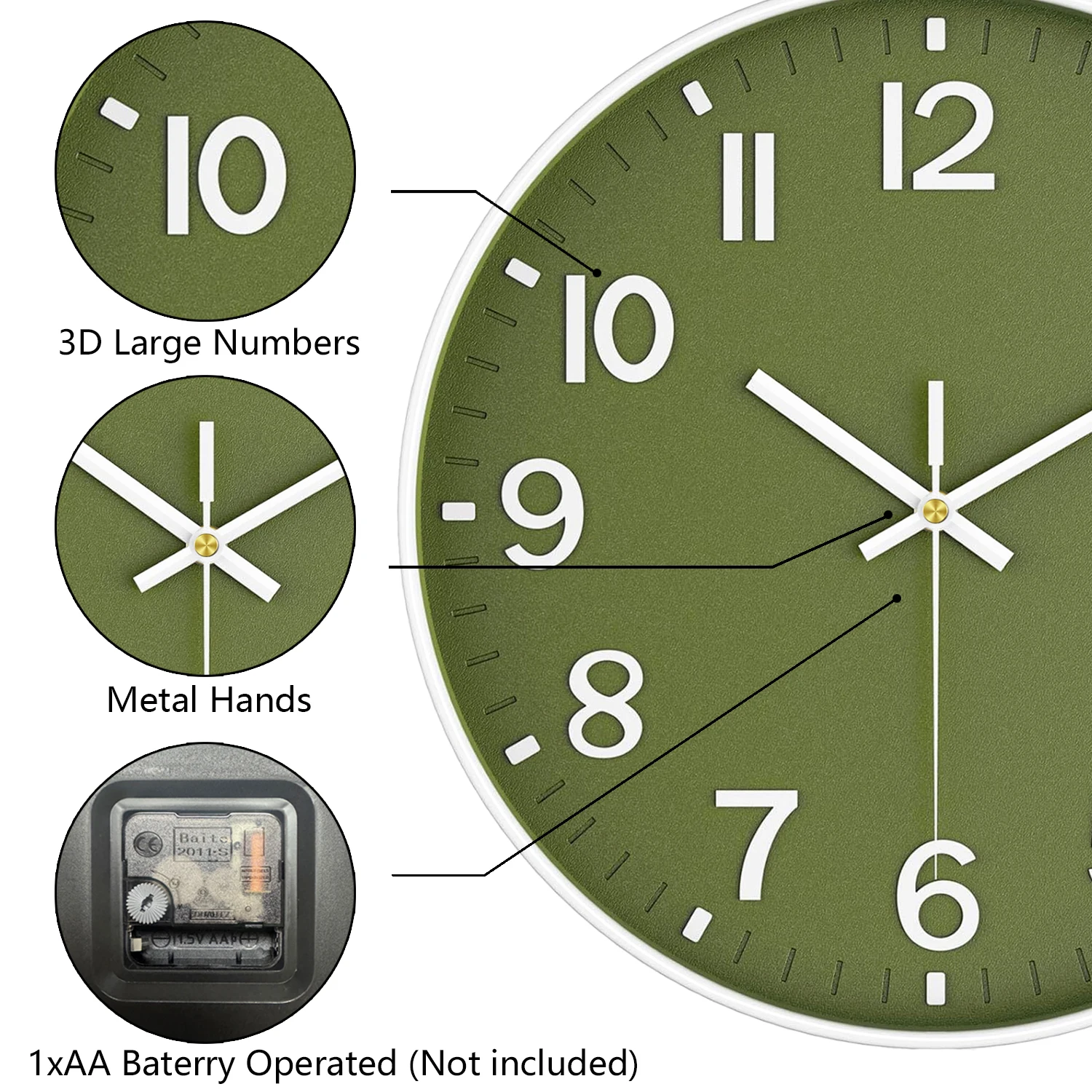 Thumbnail 3 - #9 New Silent Wall Clocks Arrivals