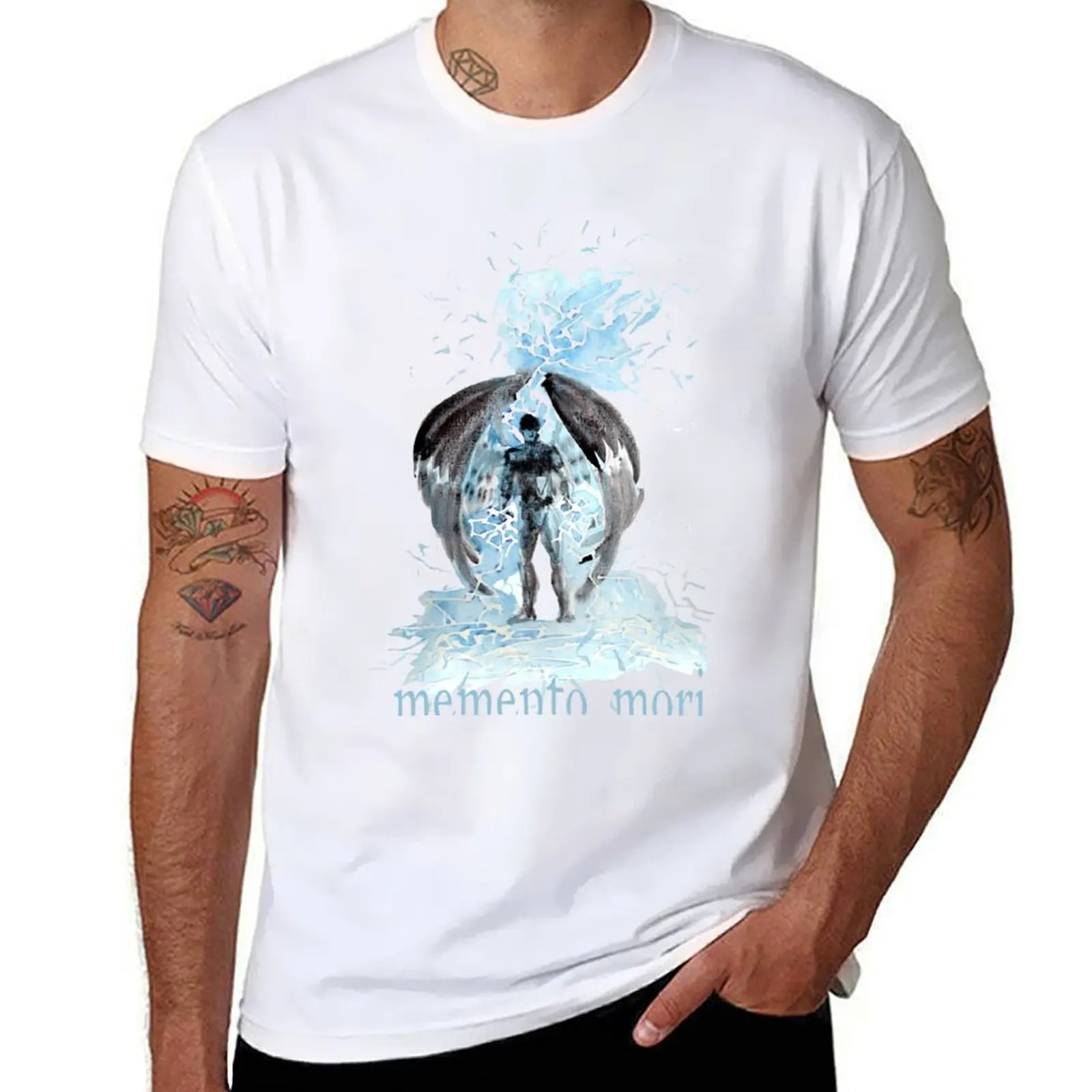 

fallen angel T-Shirt black cotton t-shirt plain for man package anime tshirt T-Shirt