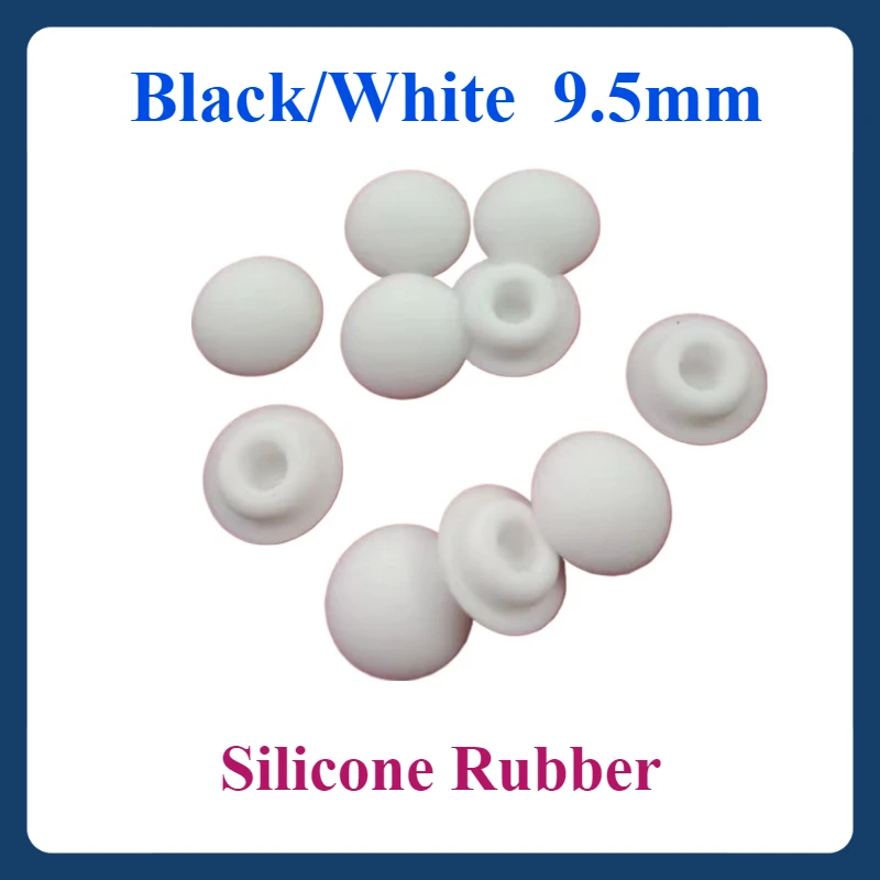 9.5 ملم أبيض وأسود مقاومة درجات الحرارة العالية سيليكون المطاط سدادة الختم؛ المكونات المطاطية المقلوبة؛ غطاء قوس المكونات المطاطية الناعمة. #1