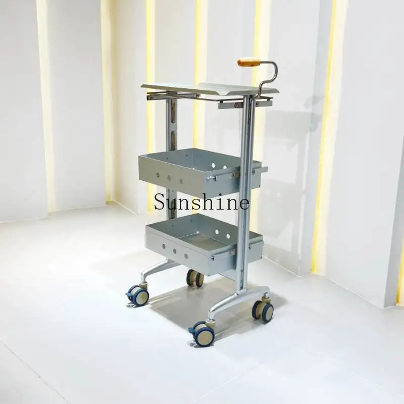 

Perm and dyeing tools cart professional salon supplies beauty salon three-layer aluminum alloy storage cabinet