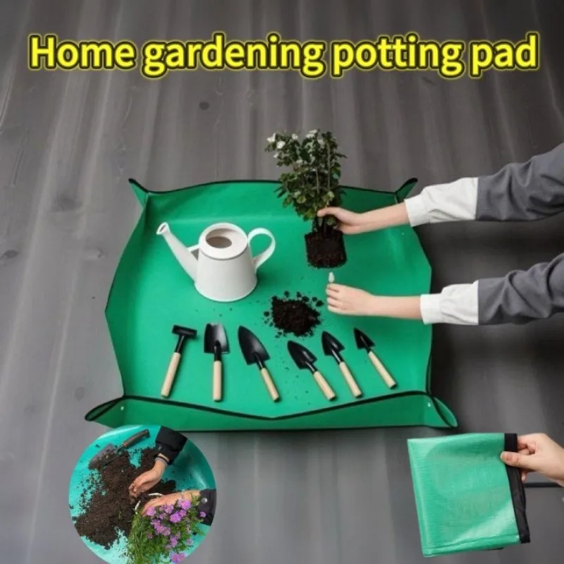Waterproof Foldable Planting Mat Garden Mat Garden Potting Pad for Flowerpot Transplanting Mixing Soil Plant Pruning Garden Tool