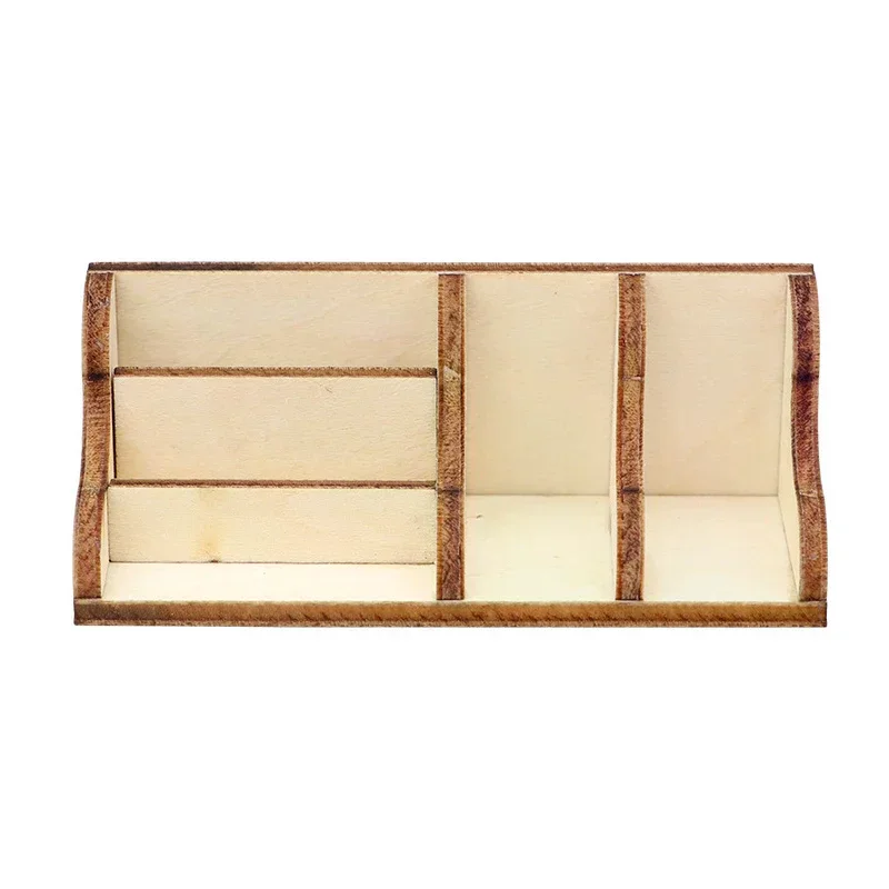 1:12 Dollhouse Miniature Desktop Storage Rack Bookshelf Organizer Box Model Home Decor Toy Doll House Accessories