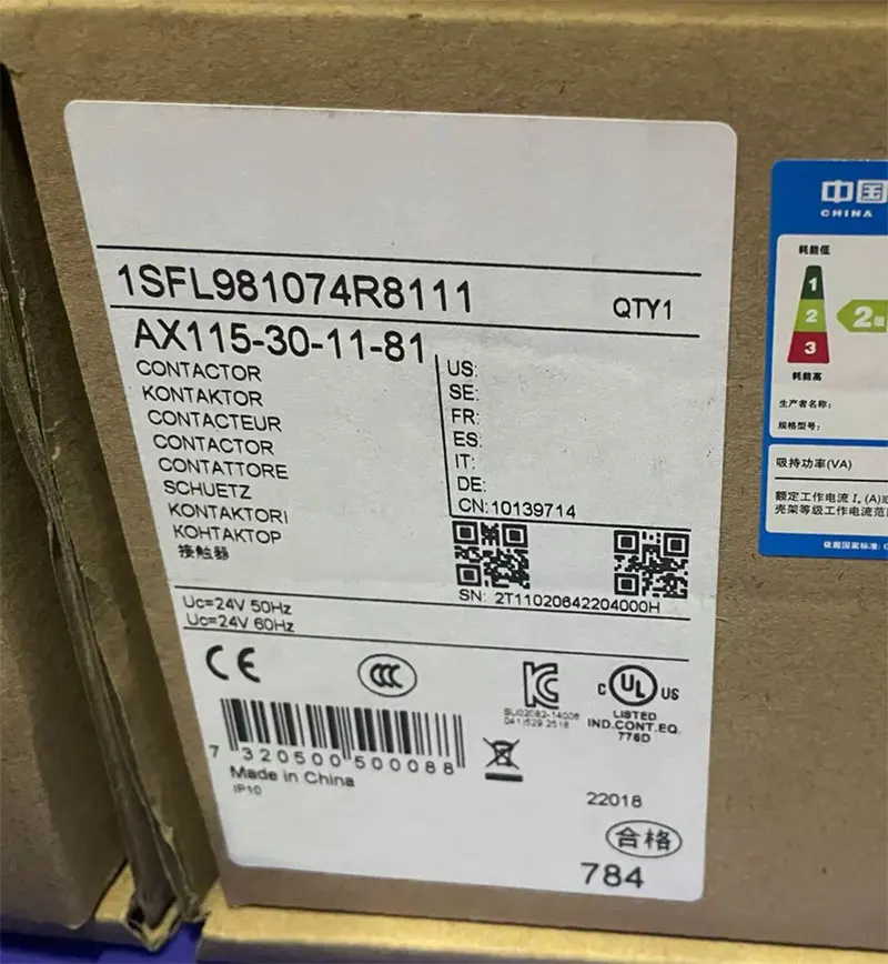 Brand New original AX115-30-11-80 1SFL981074R8011 AX115-30-11-81 1SFL981074R8111 Contactor Fast Shipping One-year warranty