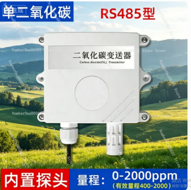 

Sensor Transmitter for Temperature Humidity Outdoor Air Quality Monitor CO2 Concentration Detector Industrial RS485 Output