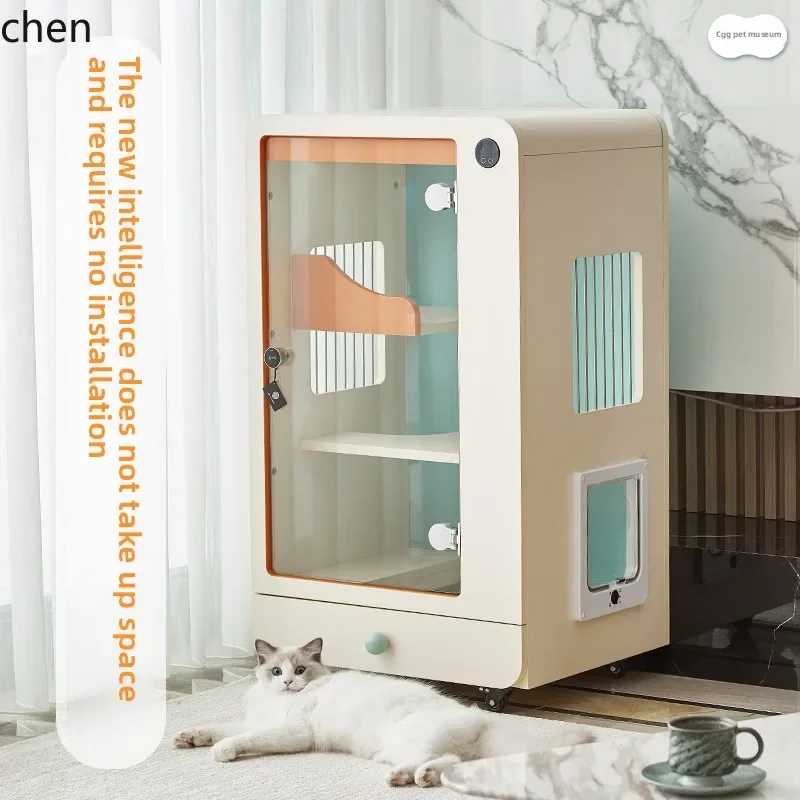 smart thermostatic cat villa cat cabinet does not occupy fresh air household  cage indoor  nest house