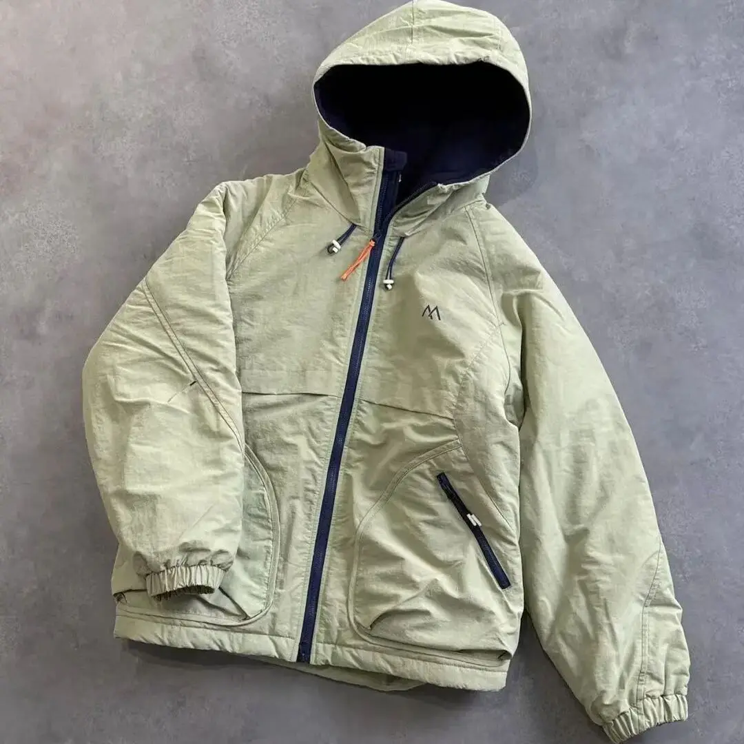 

Outdoor Windproof Waterproof Hooded Cotton Jaet Men's Thiened Autumn Winter Sports Casual Warm Coat for Couples