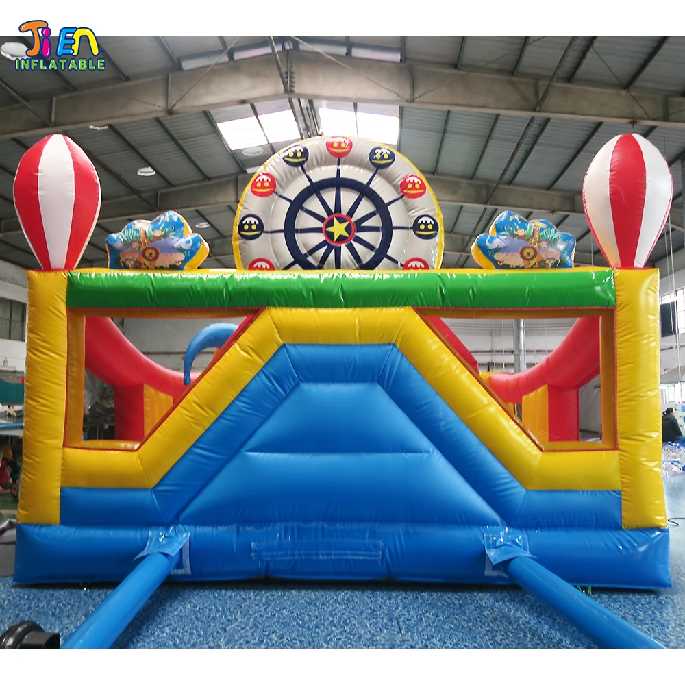 free ship to sea port! inflatable bouncer slide combos / inflatable bounce house castle / giant 5*5m inflatable jumping house