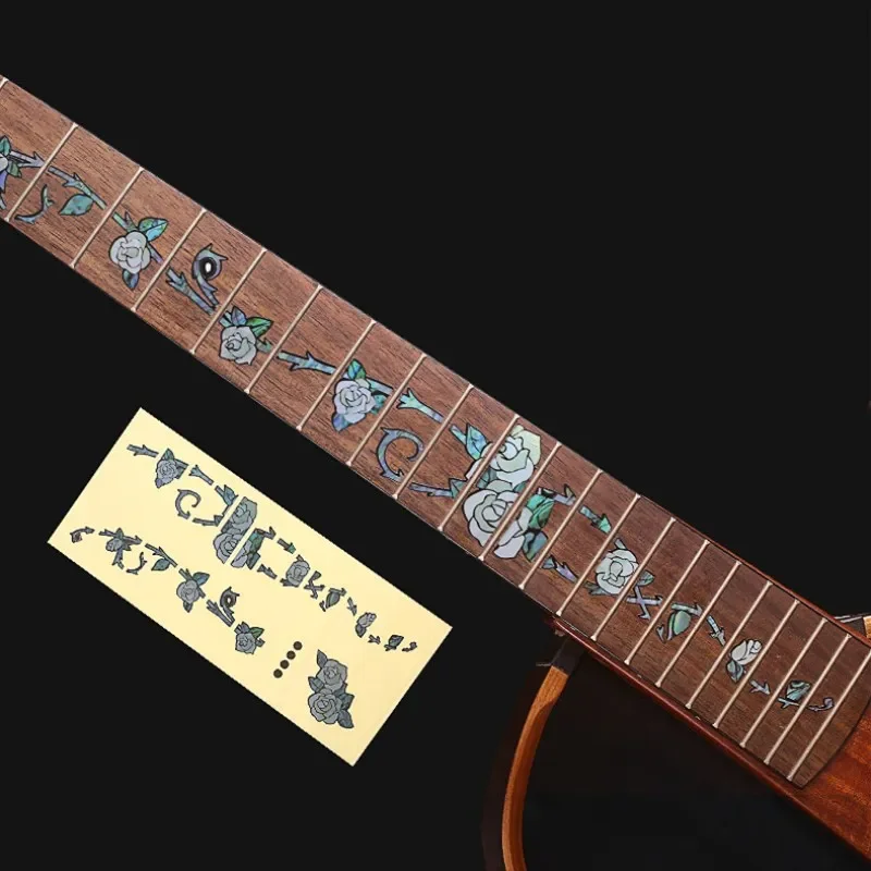 1Pc Guitar Neck Fingerboard Decor Sticker Fretboard Decorations for Electric Acoustic Guitar Bass Sticker Guitarra Accessories