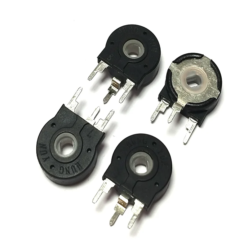 مفتاح عمودي قابل للتعديل بفتحة بيضاوية ، مقياس الجهد PT15 ، 3Pin ، 1K ، 2K ، 5K ، 10K ، 20K ، 50K ، مقاومة ، ks K ، 1M ، 500 أوم ، 10 1.3