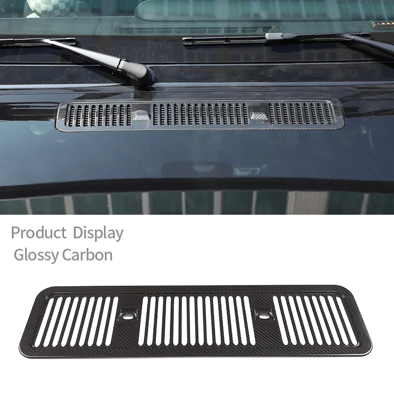 For Mercedes-Benz G-Class 2019-2020 W463 G350 G500 G63 Real Carbon Fiber Car Front Hood Engine Vent Trim Panel Sticker Car Parts