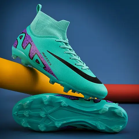 Chaussures de Football pour hommes, baskets originales d'entraînement sur gazon, confortables, TF/FG, respirantes, de haute qualité, pour jeunes