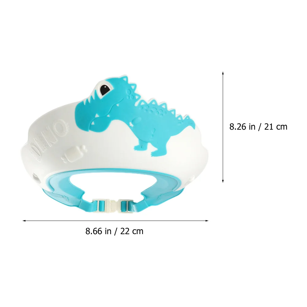 

2Pcs Infant Hair Washing Hat Dinosaur Style Water Resistant Bath Visor for Baby Showering Comfortable Bathing Hat for Kids